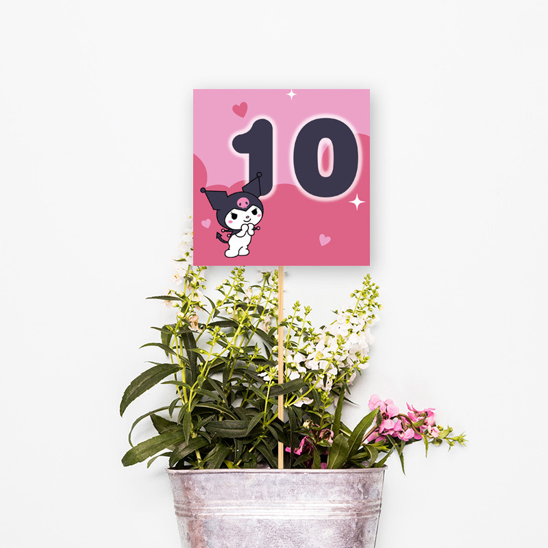 Αρίθμηση τραπεζιού Kuromi τετράγωνο