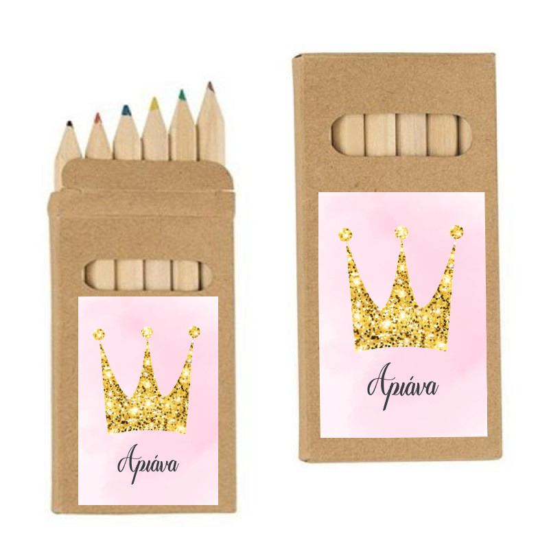 Ξυλομπογιές Κορώνα με όνομα