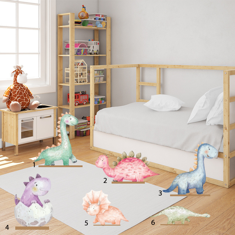 Διακοσμητική φιγούρα Baby Dino 50cm Ξύλινη με βάση/1 τμχ