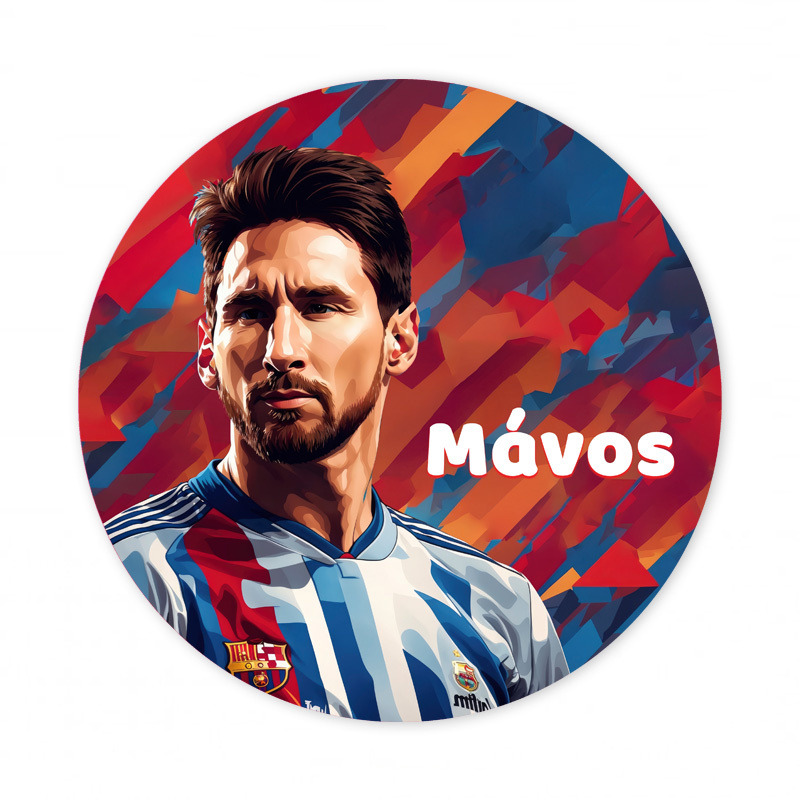 Αυτοκόλλητο με όνομα Messi 27cm