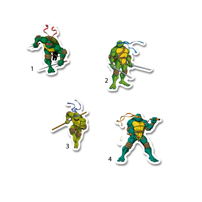 Διακοσμητική φιγούρα Χελωνονιντζάκια 5cm Ξύλινη/1τμχ