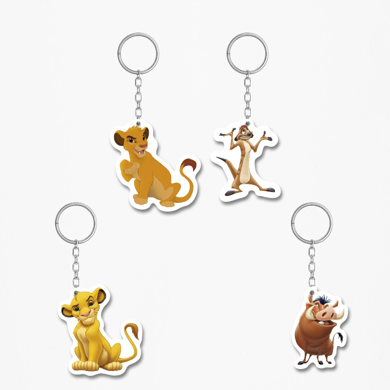 Ξύλινα Μπρελόκ Lion King 5cm/ 4τμχ