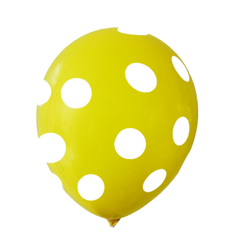 Μπαλόνια Pastel R100 Πουά Κίτρινο /25 τεμ