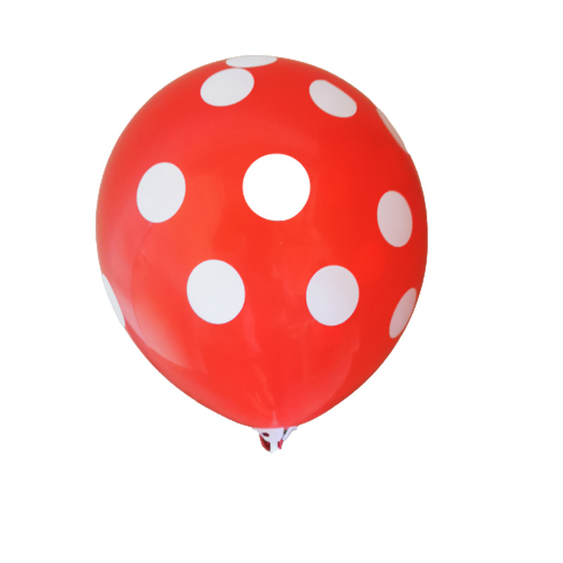 Μπαλόνια Pastel R100 Πουά Κόκκινο /25 τεμ