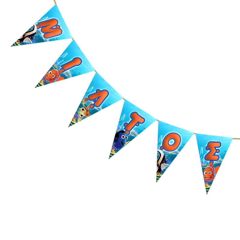 Σημαιάκια με όνομα Nemo τρίγωνα