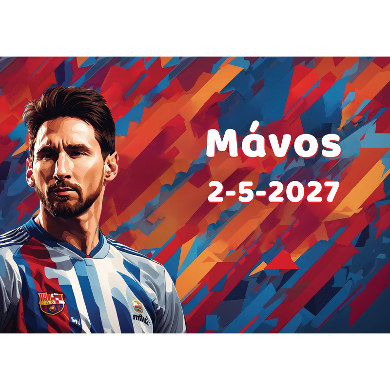 Σουπλά χάρτινο με όνομα Messi / Α4(21cm*29,7cm)
