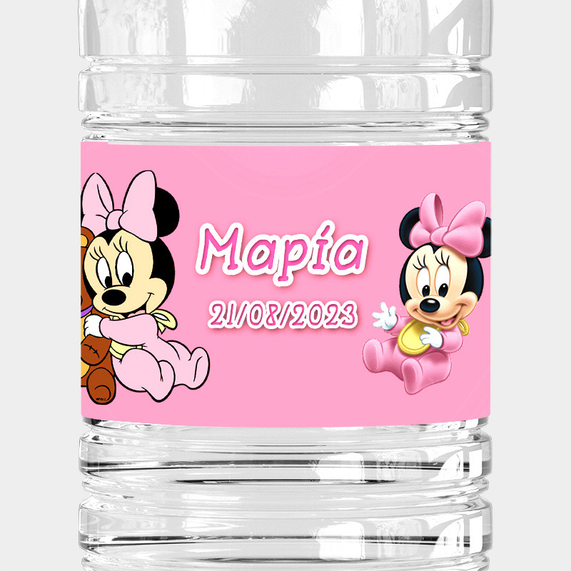 Ετικέτες νερού με όνομα Baby Minnie / 8 τμχ