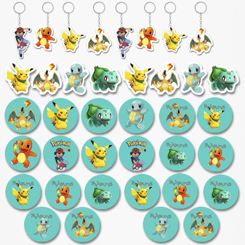 Πακέτο Δωράκια Pokemon για πάρτυ 38τμχ