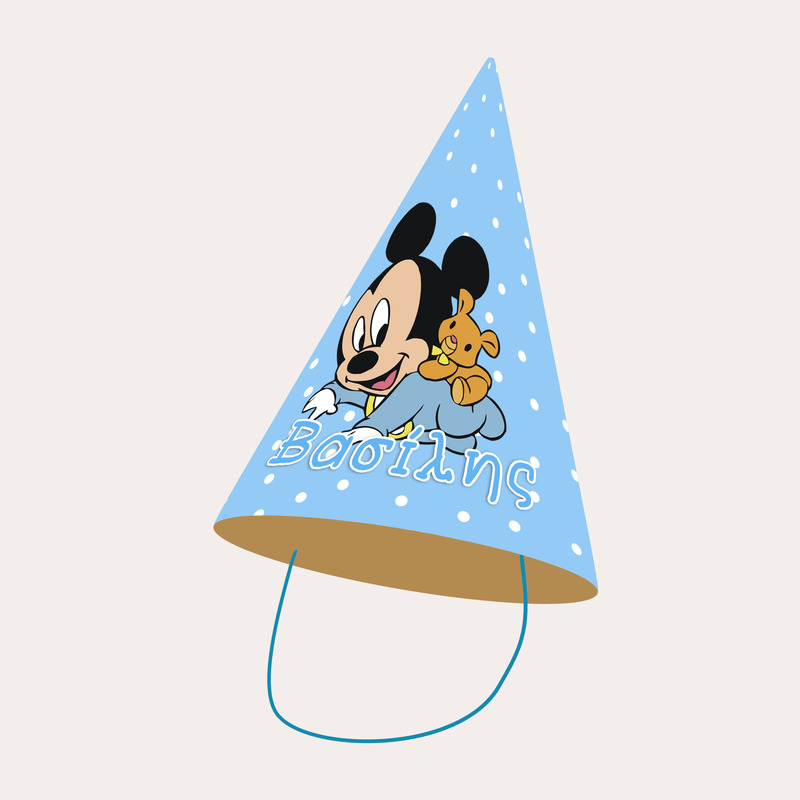 Καπελάκια πάρτυ με όνομα Baby Mickey / 8τμχ