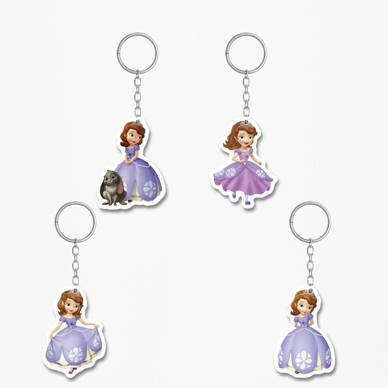 Ξύλινα Μπρελόκ Πριγκίπισσα Σοφία 5cm/ 4τμχ