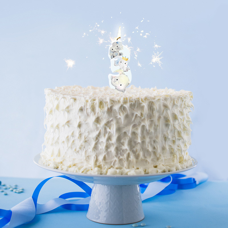 Κερί Νούμερο 3 Ελεφαντάκι