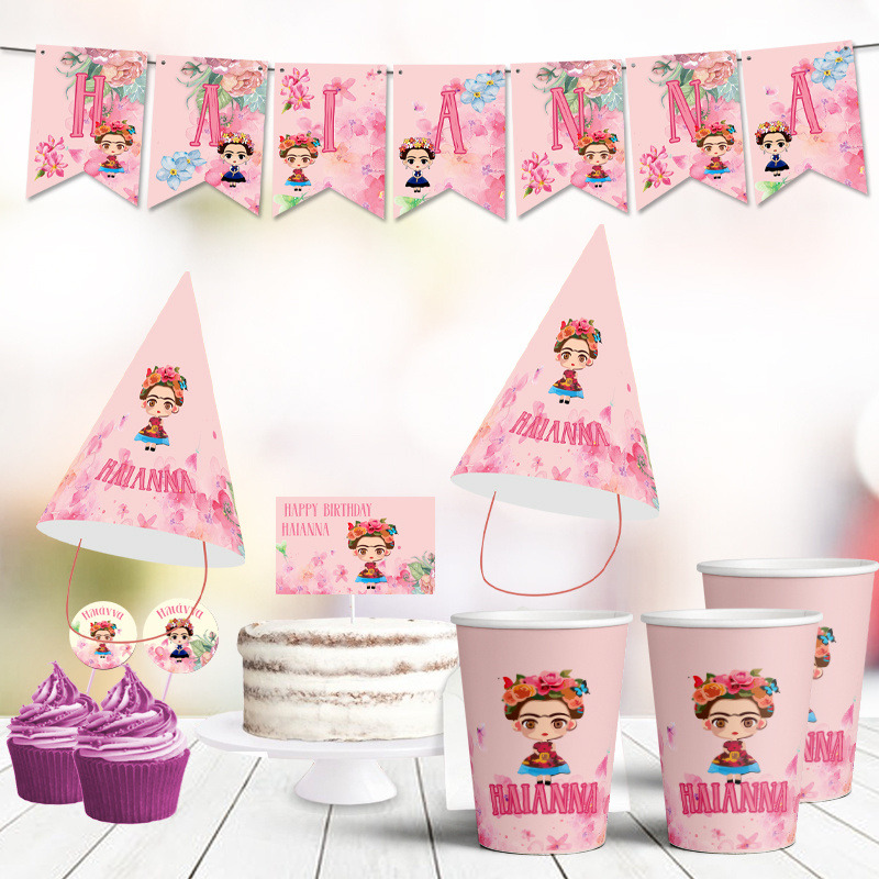 Σετ πάρτυ με όνομα Frida Kahlo / 8 ατόμων