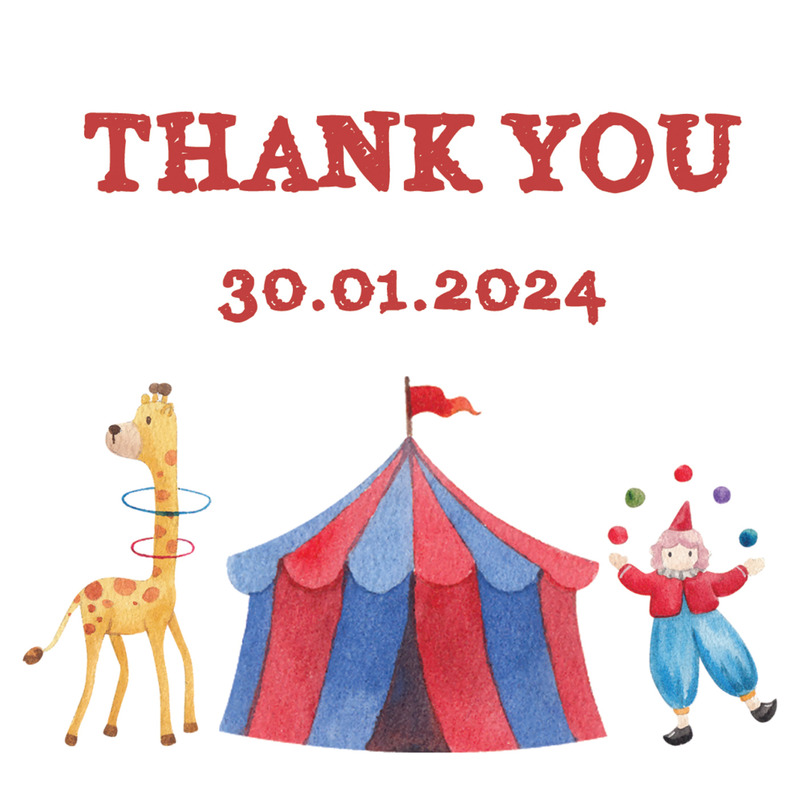 Σουβέρ χάρτινο Τσίρκο / 8τμχ