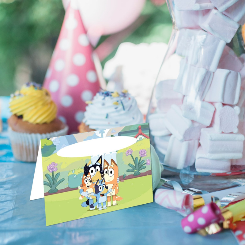 Καρτελάκι Μπουφέ Bluey/ 6τμχ