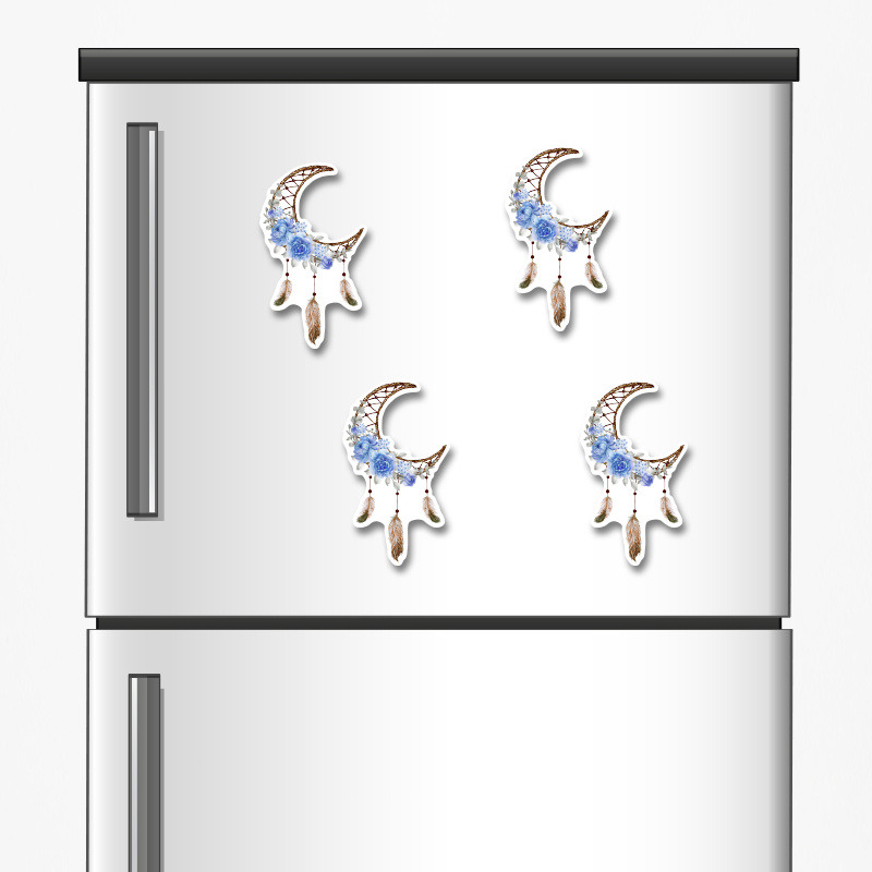 Ξύλινα μαγνητάκια Ονειροπαγίδα Αγόρι 5cm/ 4τμχ