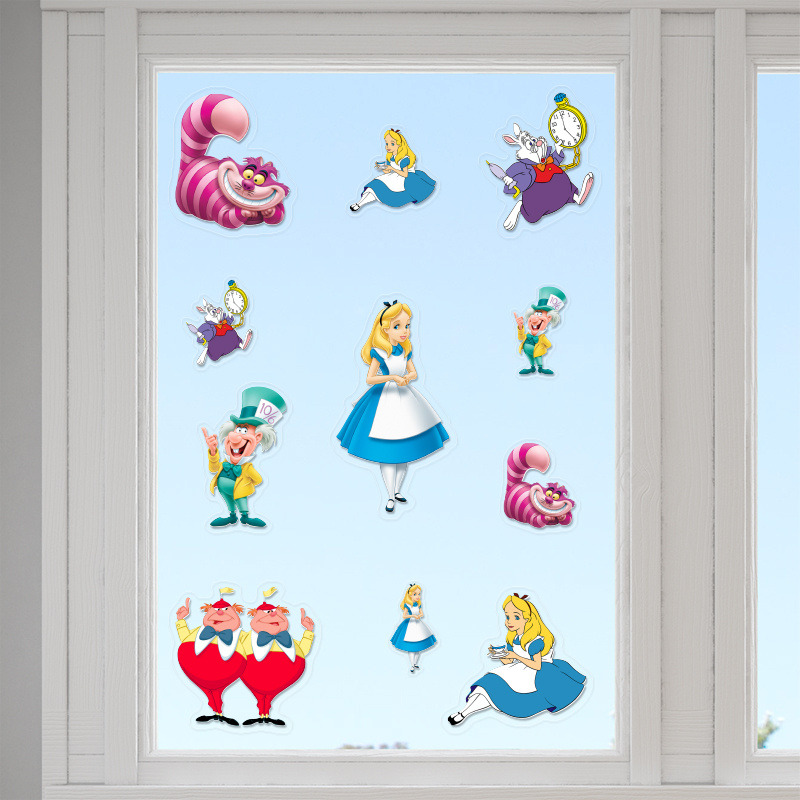 Αυτοκόλλητα τζαμιού Αλίκη στη χώρα των θαυμάτων /10 τμχ