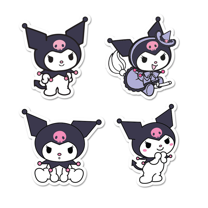 Αυτοκόλλητα Kuromi 10cm / 8τμχ