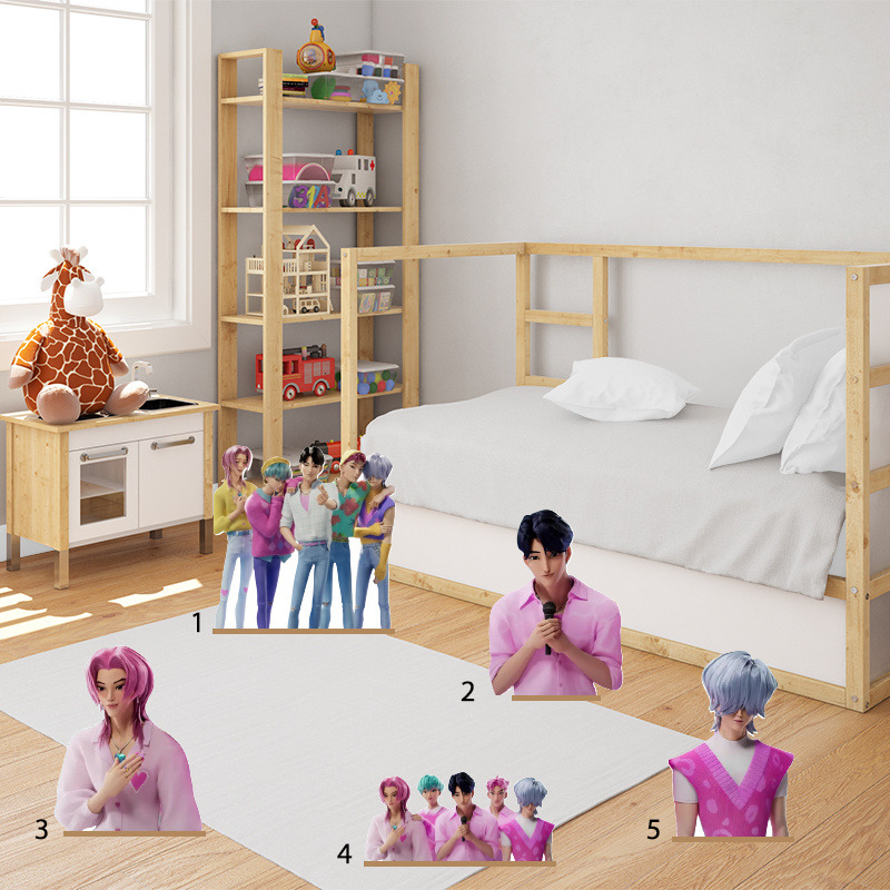 Διακοσμητική φιγούρα Saja Boys 50cm Ξύλινη με βάση/1 τμχ