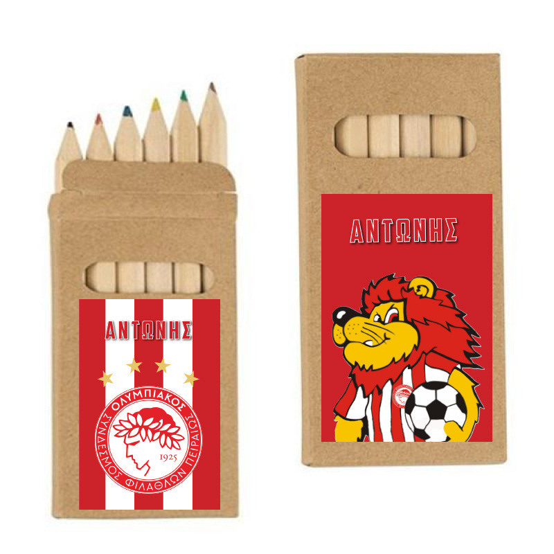 Ξυλομπογιές Ολυμπιακός με όνομα