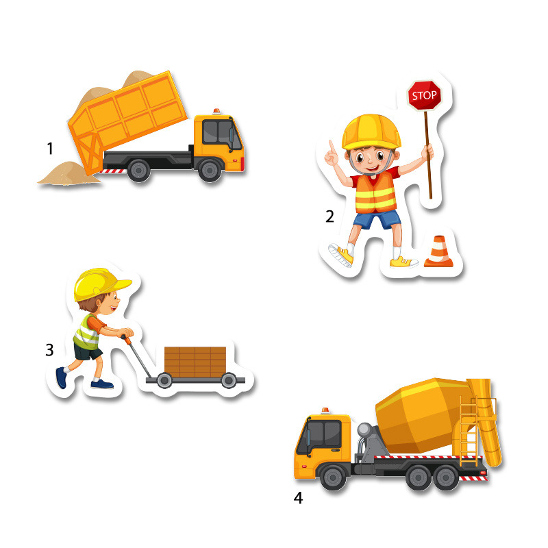 Διακοσμητική φιγούρα Φορτηγά 10cm Ξύλινη/1τμχ