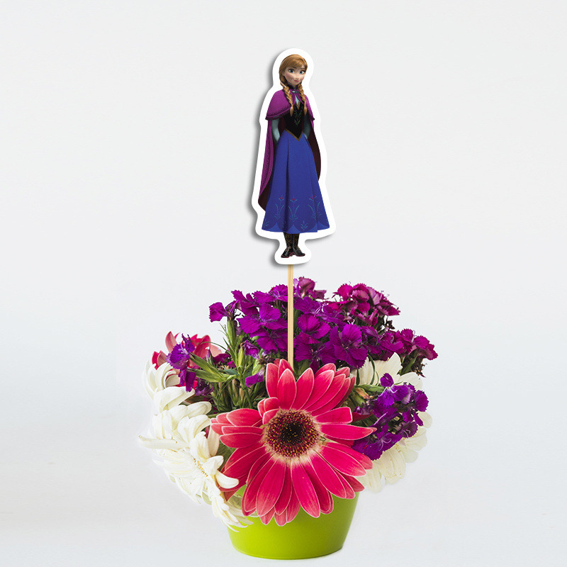 Διακοσμητικό Τοππερ Frozen χάρτινο για το τραπέζι/ 20cm