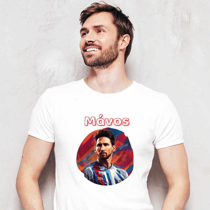 Ανδρικό T-shirt Messi για τον Μπαμπά με όνομα
