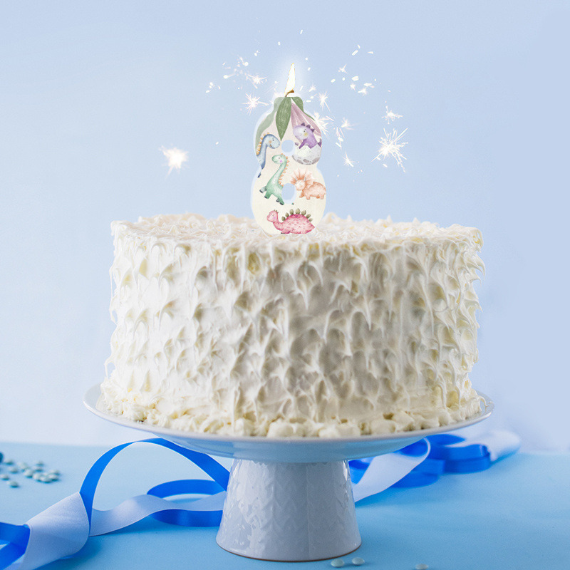 Κερί Νούμερο 8 Baby Dino