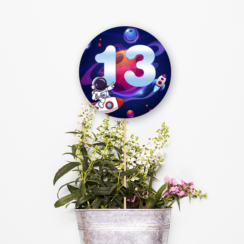 Αρίθμηση τραπεζιού Διάστημα κύκλος 13cm