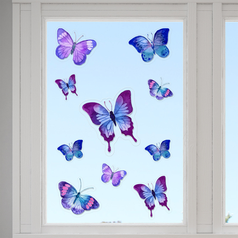 Αυτοκόλλητα τζαμιού Πεταλούδες /10 τμχ