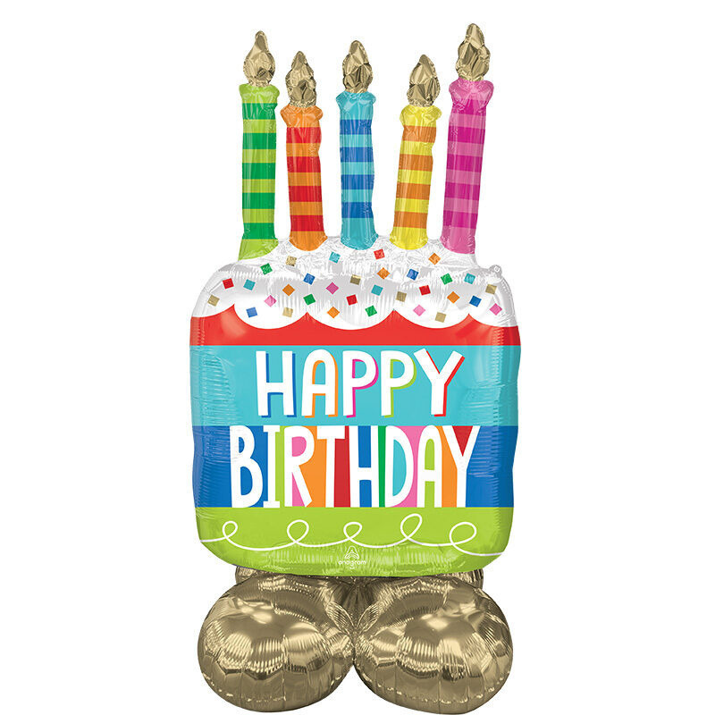 Μπαλόνι Φοιλ AirLoonz Make a Wish / 68εκ x 124εκ - Happy Birthday