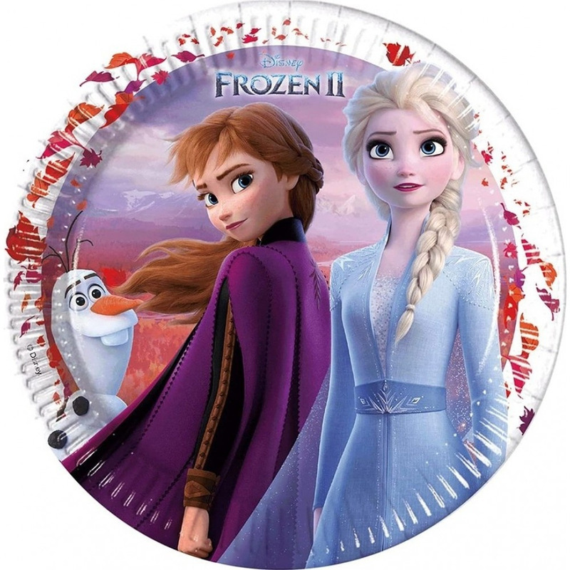 Πιάτα χάρτινα φαγητού Frozen 23 cm/8τμχ