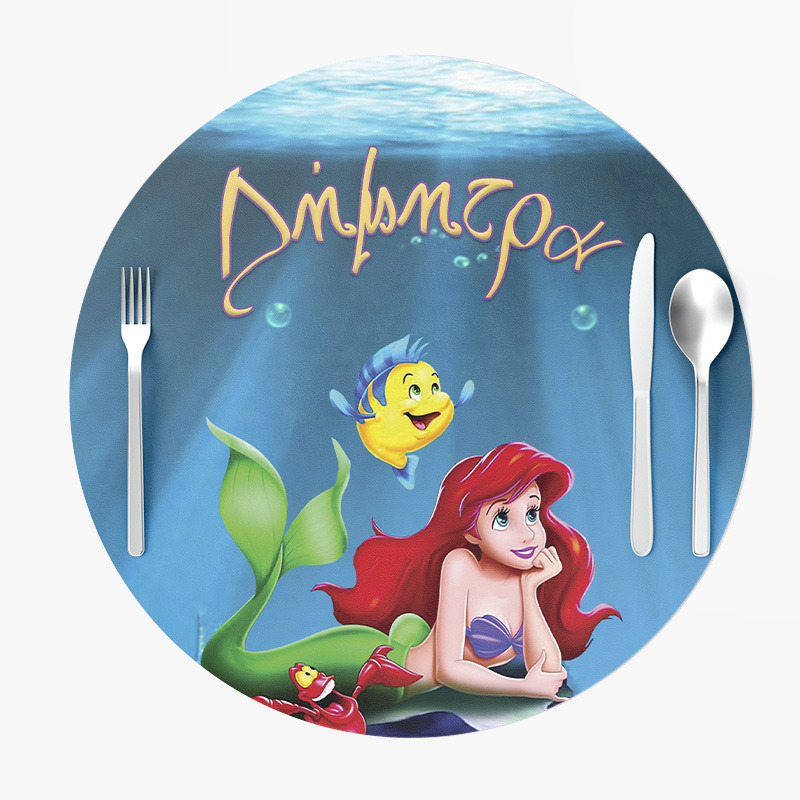 Σουπλά Χάρτινα στρογγυλά με όνομα Ariel 27cm