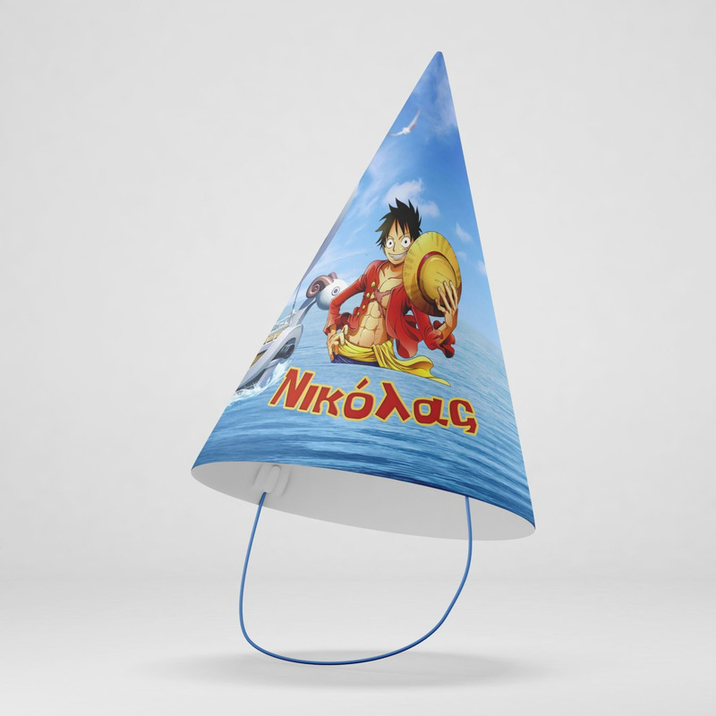Καπελάκια πάρτυ με όνομα One Piece / 8τμχ