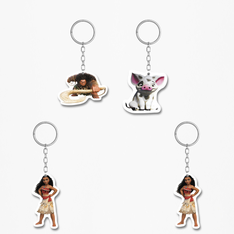 Ξύλινα Μπρελόκ Moana 5cm/ 4τμχ