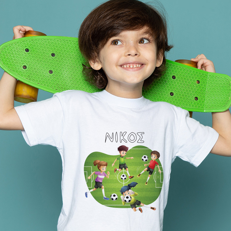 Παιδικό T-shirt Ποδόσφαιρο για αγόρι με όνομα