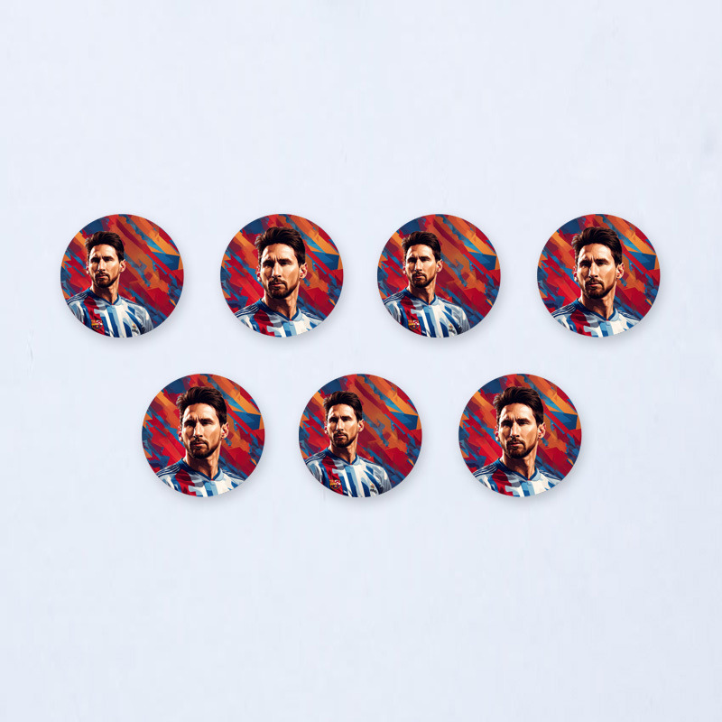 Ξύλινες Κονκάρδες Messi / 8τμχ