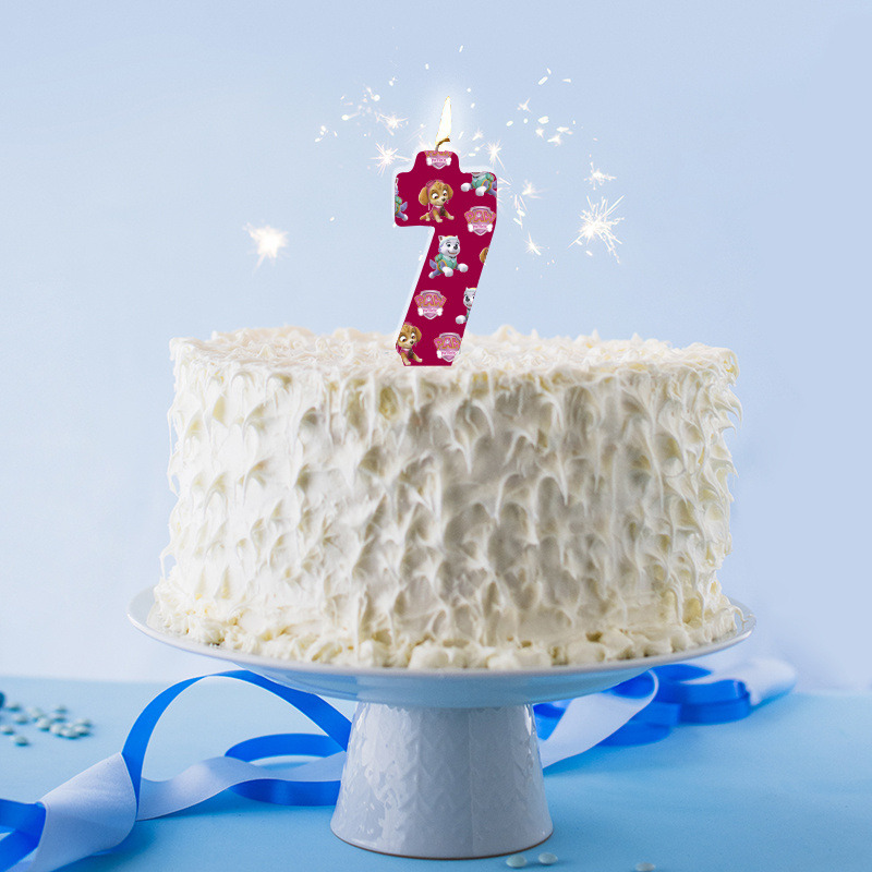 Κερί Νούμερο 7 Paw Patrol Girl