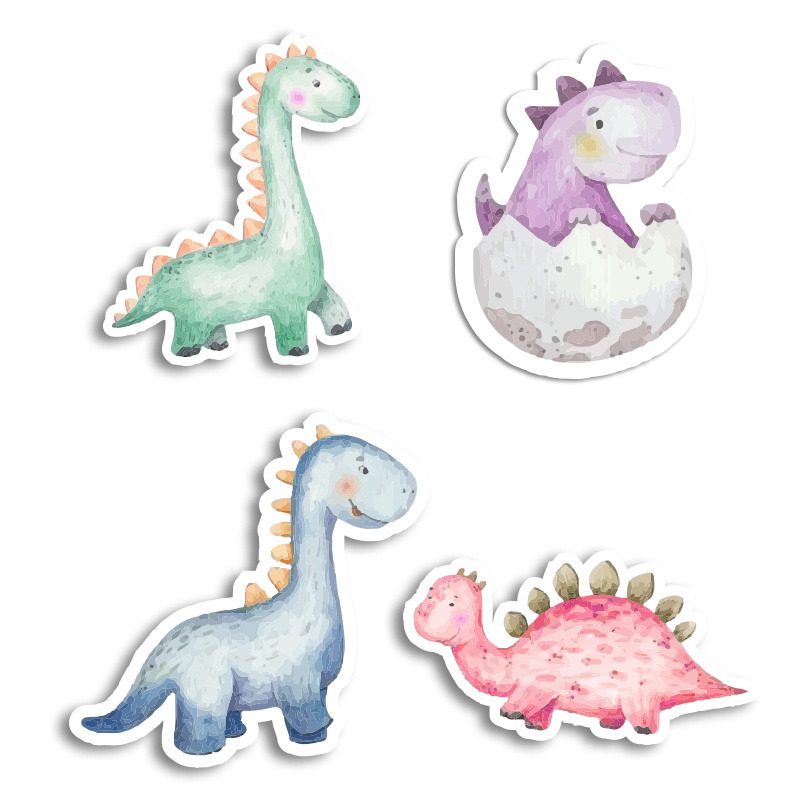 Αυτοκόλλητα Baby Dino 10cm / 8τμχ