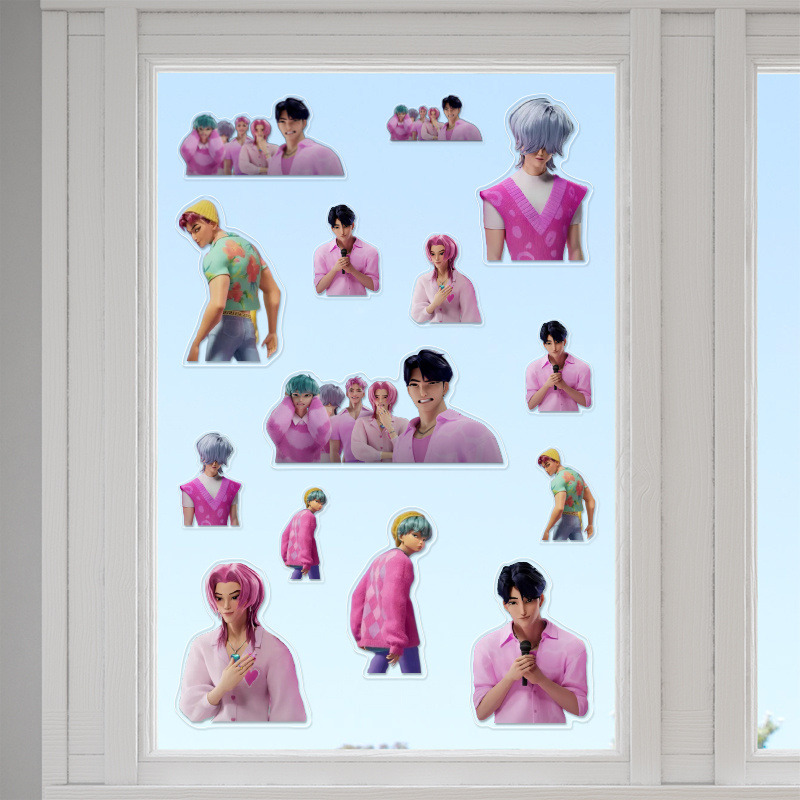 Αυτοκόλλητα τζαμιού Saja Boys /10 τμχ