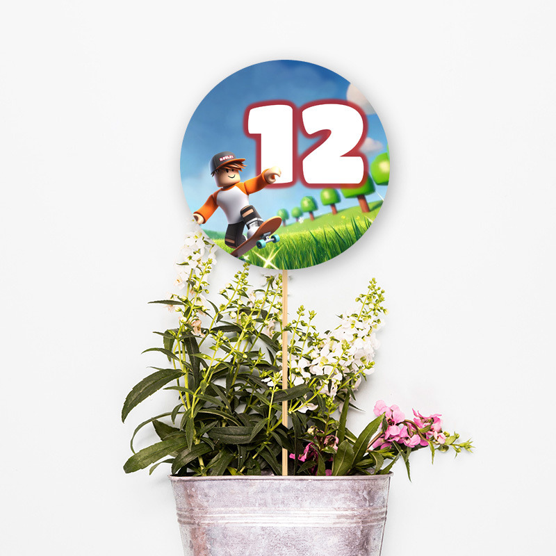 Αρίθμηση τραπεζιού Roblox κύκλος 13cm