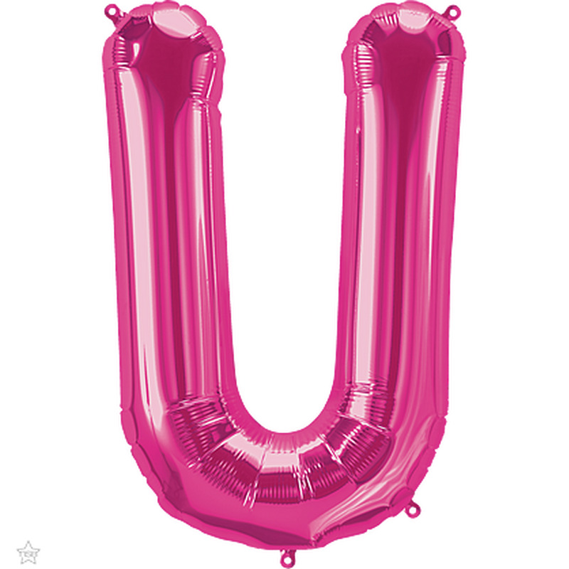 Μπαλόνι Φοιλ Γράμμα  U Φούξια 34/ 86εκ