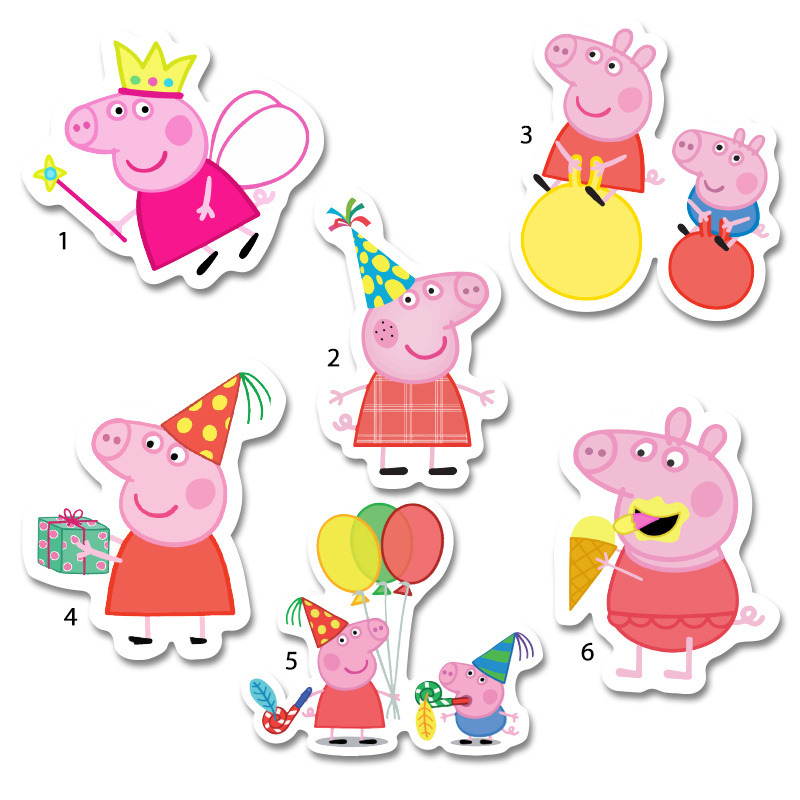 Διακοσμητική φιγούρα Peppa 10cm Ξύλινη/1τμχ