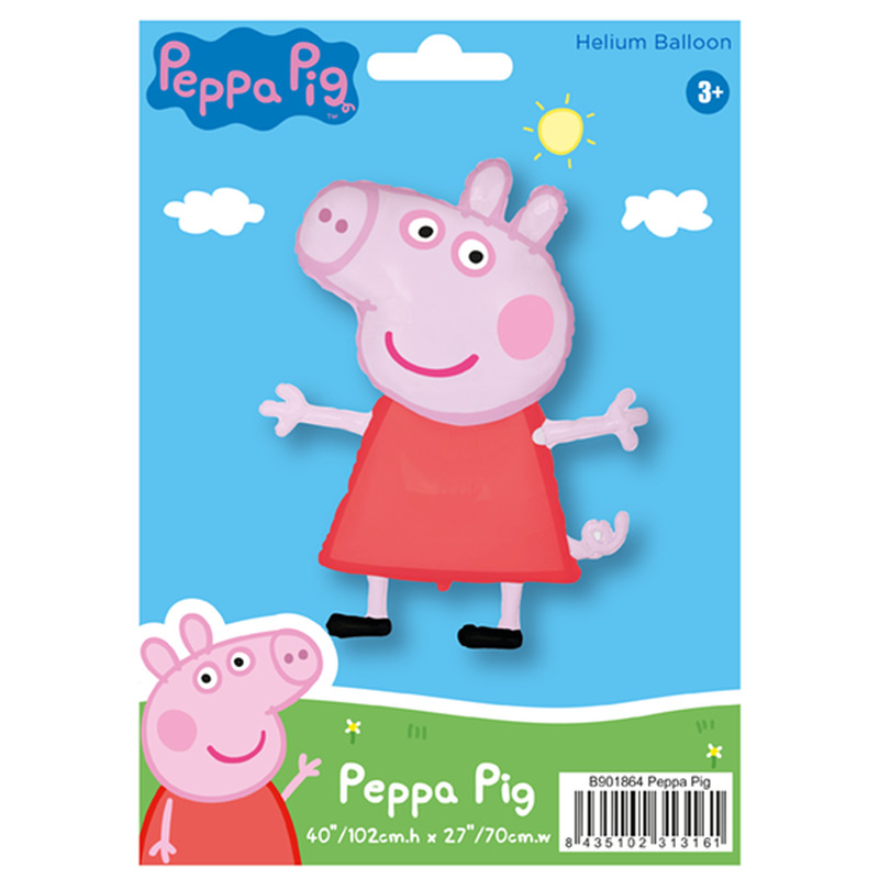 Μπαλόνι Φοιλ Σχήμα Peppa Pig / 102 x 70 εκ - Συσκευασμένο