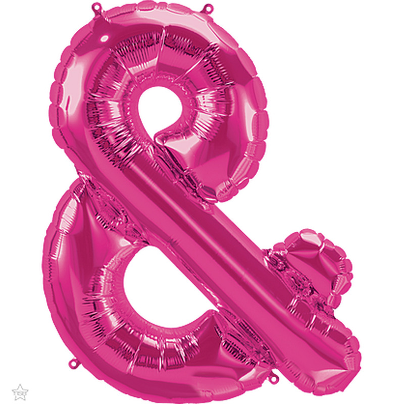 Μπαλόνι Φοιλ Γράμμα Φούξια Σύμβολο & 34/ 86εκ