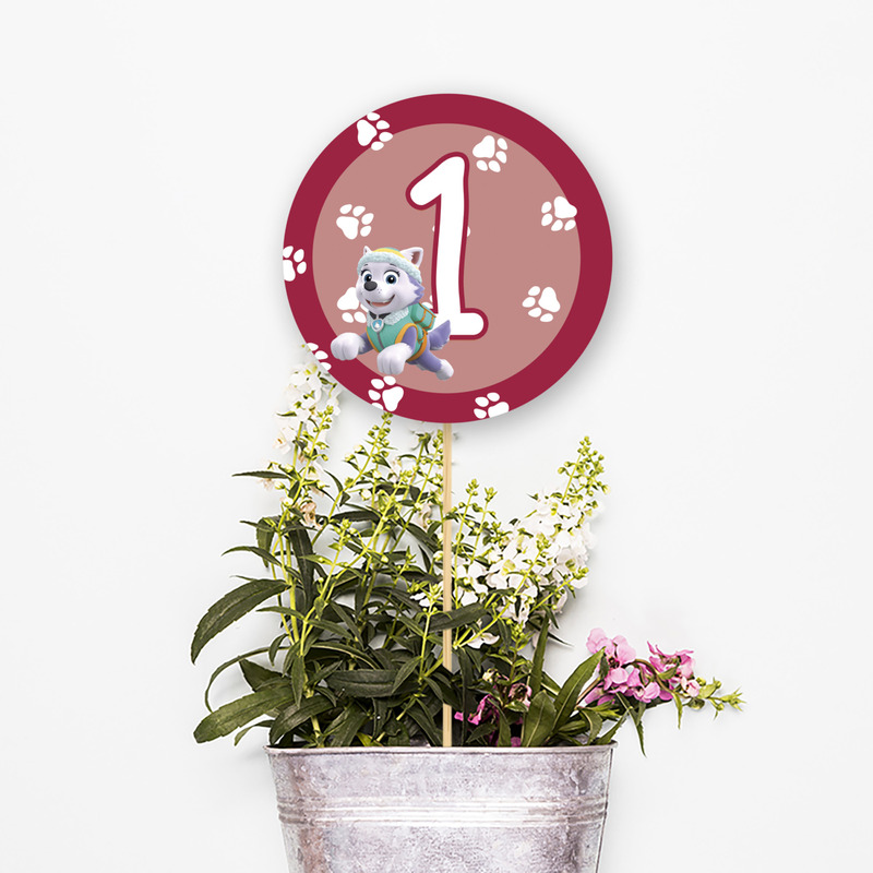 Αρίθμηση τραπεζιού Skye and Everest κύκλος 13cm