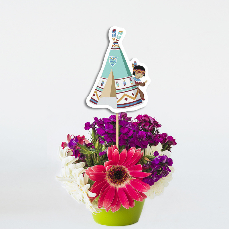 Διακοσμητικό Τοππερ Αλίκη στη χώρα των θαυμάτων χάρτινο για το τραπέζι/ 20cm