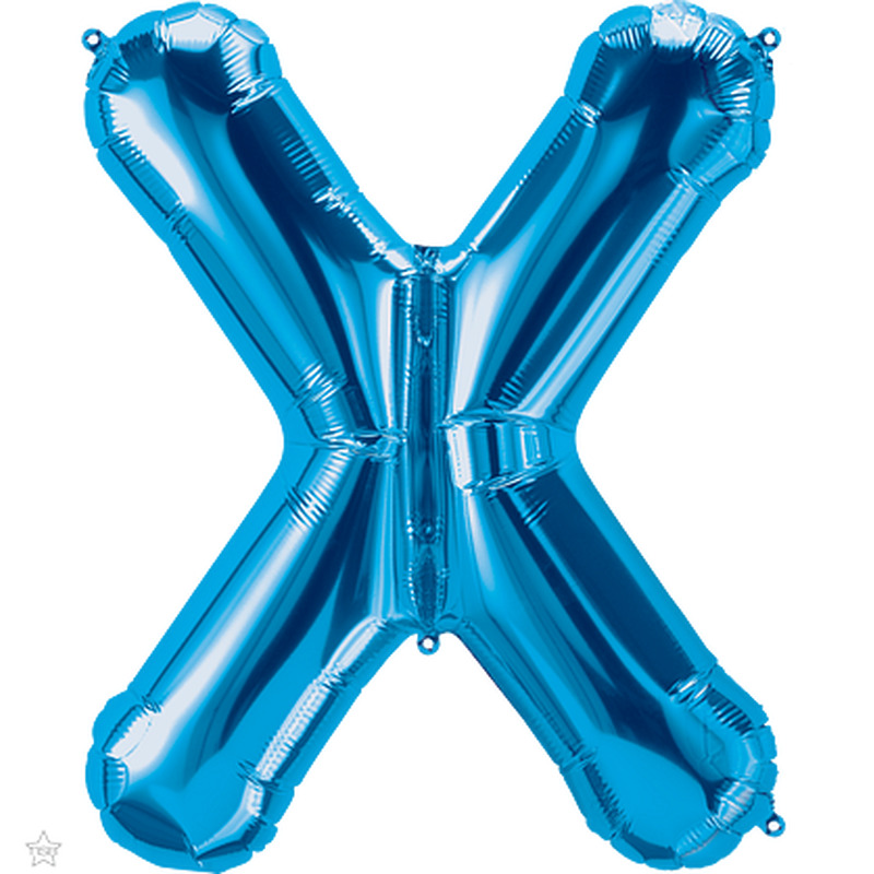 Μπαλόνι Φοιλ Γράμμα  X  Μπλε 34/ 86εκ