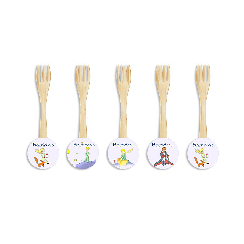 Ξύλινα Πιρουνάκια με όνομα Μικρός Πρίγκιπας / 8τμχ