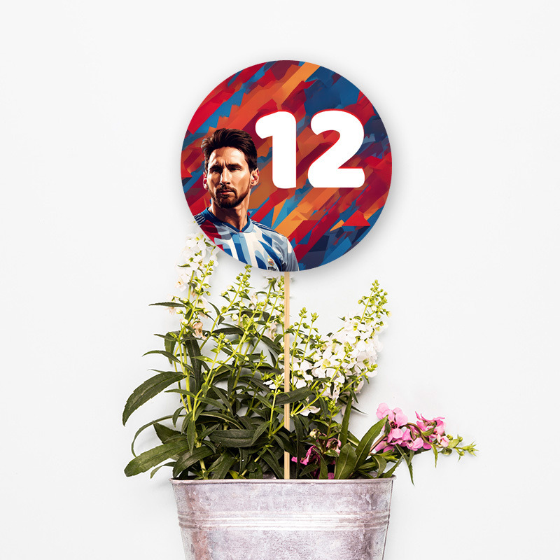 Αρίθμηση τραπεζιού Messi κύκλος 13cm