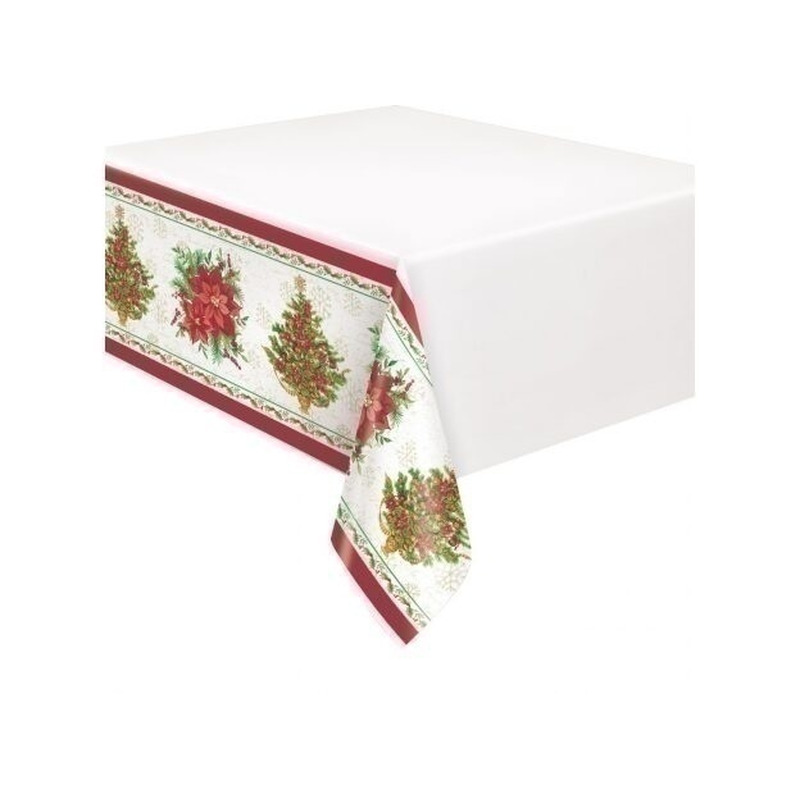 Τραπεζομάντηλο Πλαστικό Πουασέντια  / 137 x 213 εκ